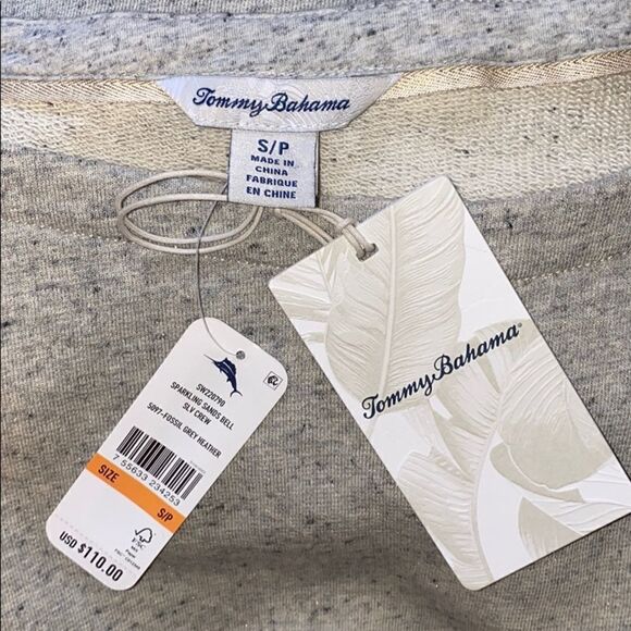 TOMMY BAHAMA Sparkling Sands 3/4 Sleeve Sweater-S - Picture 6 of 8